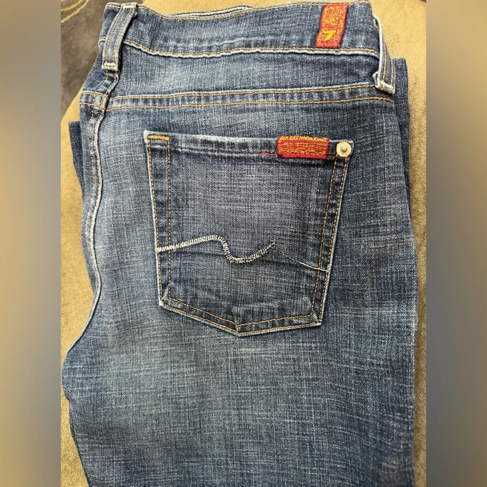 7 For All Mankind Dojo Bootcut Jeans Womens size 29 Rise 7.75
